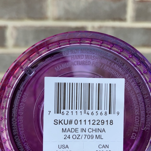Starbucks Summer Purple/Red Grid Tumbler - Picture 6 of 10